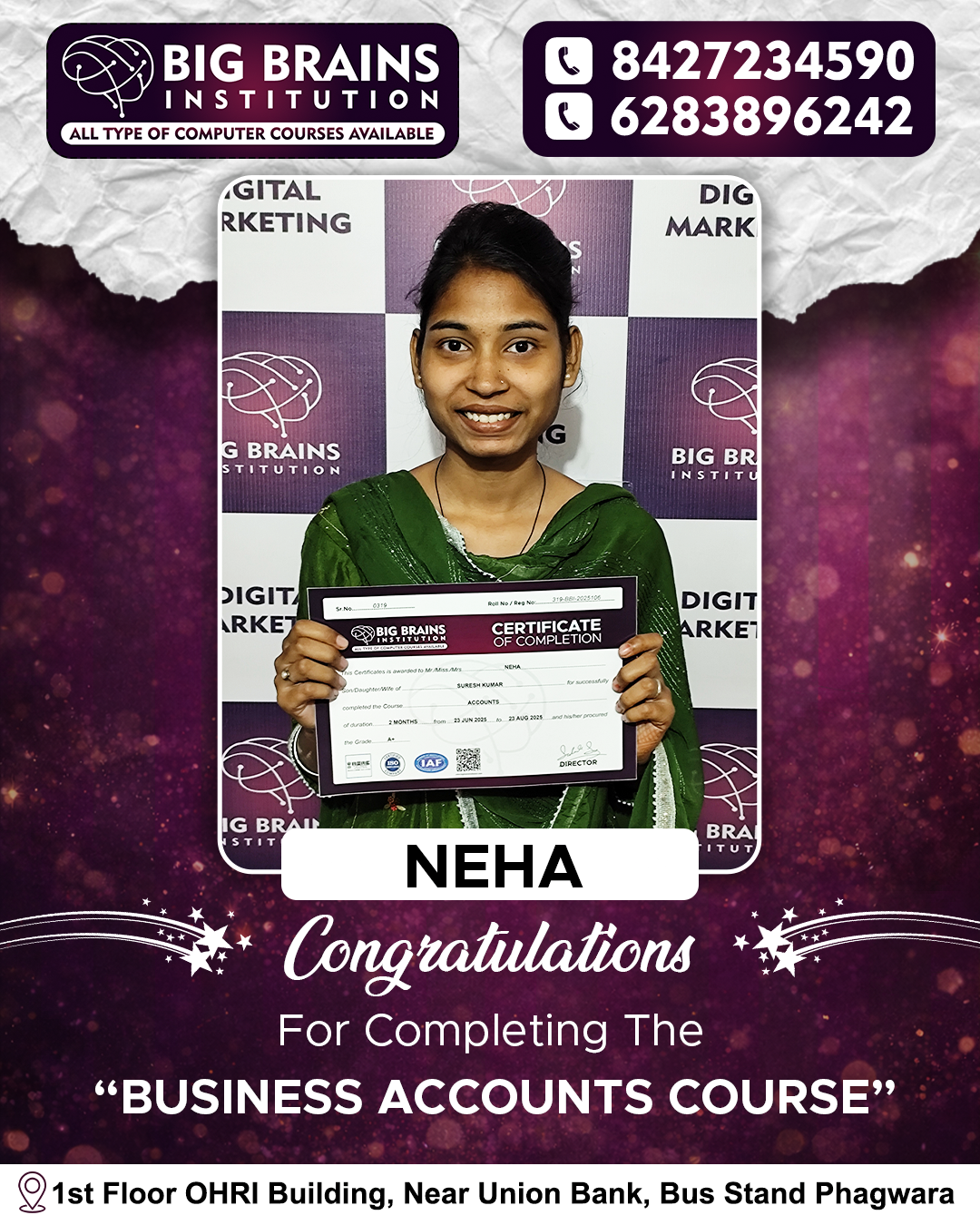 Certification of Accounts Course To NEHA